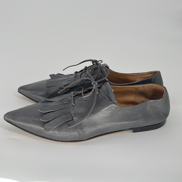 POMME D'OR Ingrid Slipper in Gray Leather Size 38 - Picture 3 of 13